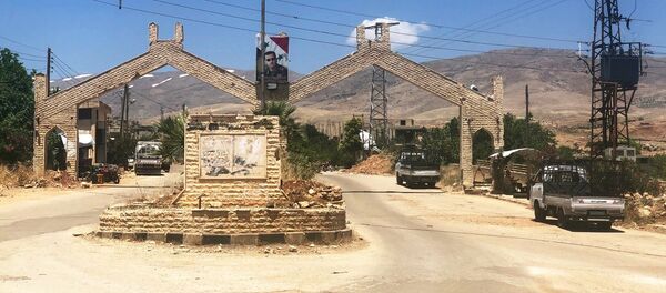 اللاجئون السوريون يعودون من لبنان إلى وطنهم ومنازلهم، بيت جن، سوريا - سبوتنيك عربي