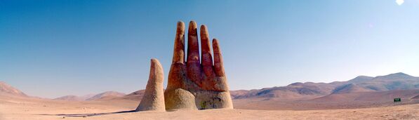 يد الصحراء (Mano de Desierto)، نحت في صحراء أتاكاما، تشيلي - سبوتنيك عربي