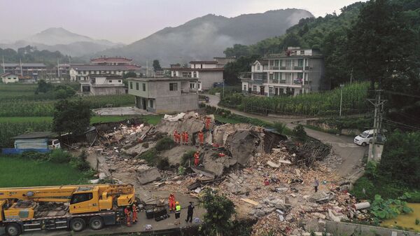 صورة أرشيفية.. زلزال قوي يضرب مدينة إيبين، الصين 18 يونيو/ حزيران 2019 - سبوتنيك عربي