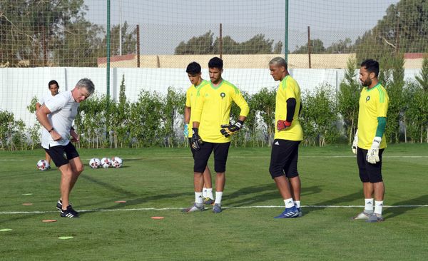 تدريبات المنتخب المغربي بملعب حرس الحدود - سبوتنيك عربي