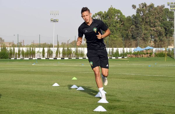 دريبات المنتخب المغربي بملعب حرس الحدود - سبوتنيك عربي