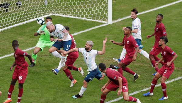 منتخب قطر أمام الأرجنتين في بطولة كوبا أمريكا - سبوتنيك عربي