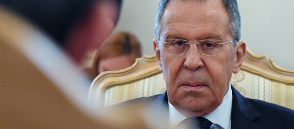  وزير الخارجية الإماراتي عبدالله بن زايد آل نهيان ووزير الخارجية الروسي سيرغي لافروف في موسكو، 26 يونيو/ حزيران 2019 - سبوتنيك عربي