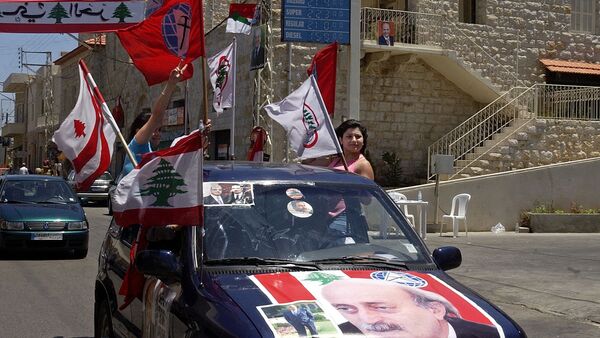 مناصيري الحزب التقدمي الإشتراكي وجنبلاط في جبل لبنان - سبوتنيك عربي