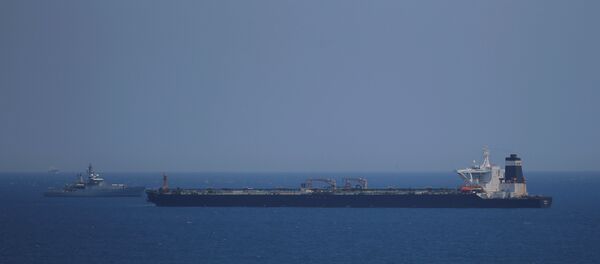 ناقلة النفط الإيرانية المحتجزة لدى بريطانيا ناقلة النفط الإيرانية المحتجزة لدى بريطانيا - سبوتنيك عربي