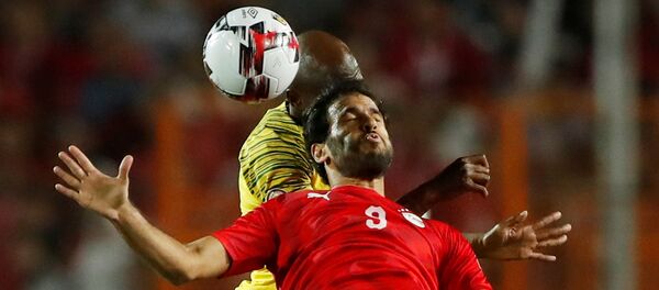 لاعب متخب مصر، مروان محسن خلال مباراة مصر وجنوب أفريقيا ببطولة كأس الأمم الأفريقية - سبوتنيك عربي