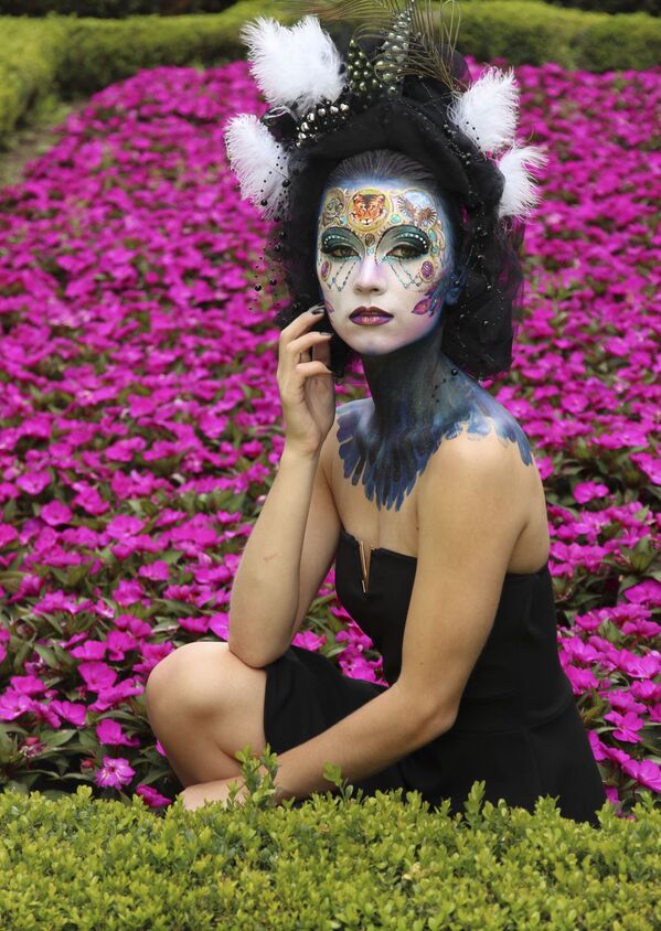 عارضات في مهرجان الرسم على الجسم الدولي (2019 World Bodypainting Festival) في النمسا - سبوتنيك عربي