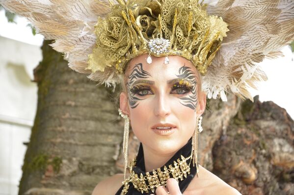 عارضات في مهرجان الرسم على الجسم الدولي (2019 World Bodypainting Festival) في النمسا - سبوتنيك عربي