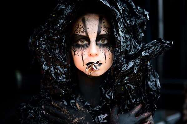 عارضات في مهرجان الرسم على الجسم الدولي (2019 World Bodypainting Festival) في النمسا - سبوتنيك عربي