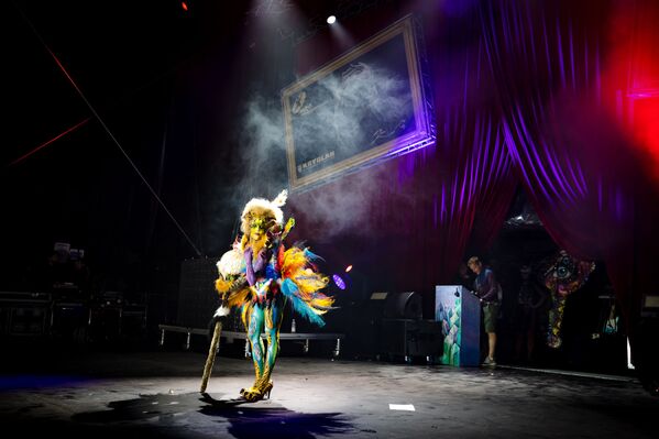 عارضات في مهرجان الرسم على الجسم الدولي (2019 World Bodypainting Festival) في النمسا - سبوتنيك عربي