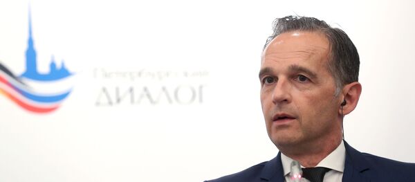 وزير الخارجية الروسي سيرغي لافروف مع نظيره الألماني هايكو ماس  - سبوتنيك عربي