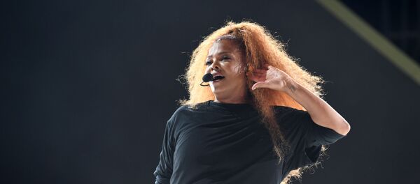 المطربة الأمريكية جانيت جاكسون خلال حفلها الأول في السعودية بجدة، 18 يوليو/تموز 2019 - سبوتنيك عربي