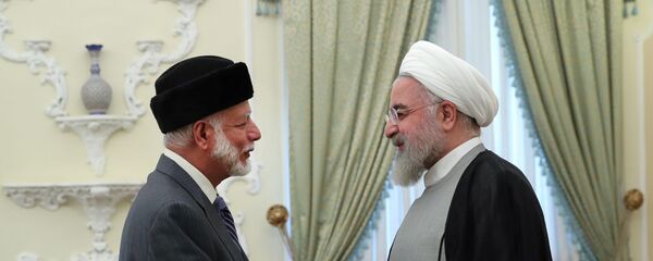 الرئيس الإيراني حسن روحاني يستقبل وزير خارجية سلطنة عمان يوسف بن علوي - سبوتنيك عربي