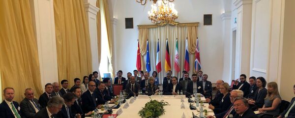 كبير المفاوضين النوويين الإيرانيين عباس عراقجي في اجتماع فيينا - سبوتنيك عربي