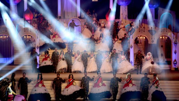 عرس جماعي لجرحى الجيش السوري عرس جماعي لجرحى الجيش السوري - سبوتنيك عربي
