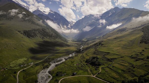 منظر عام لوادي نهر جيمارا، جمهورية شمال أوسيتيا الروسية - ألانيا - سبوتنيك عربي