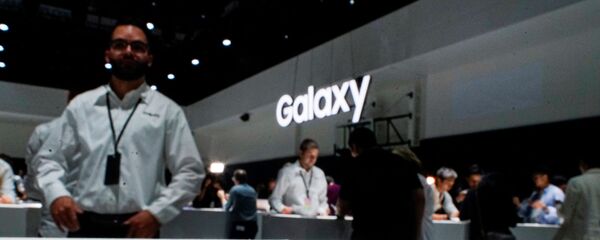 شركة سامسونغ تكشف رسميا عن منتجاتها الجديدة في مؤتمر عقد في نيويورك، 7 أغسطس/ آب 2019 - سبوتنيك عربي