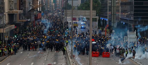 مظاهرات في هونغ كونغ مظاهرات في هونغ كونغ - سبوتنيك عربي