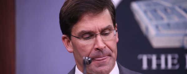 وزير الدفاع الأمريكي مارك إسبر في مؤتمر صحفي في البنتاغون - سبوتنيك عربي