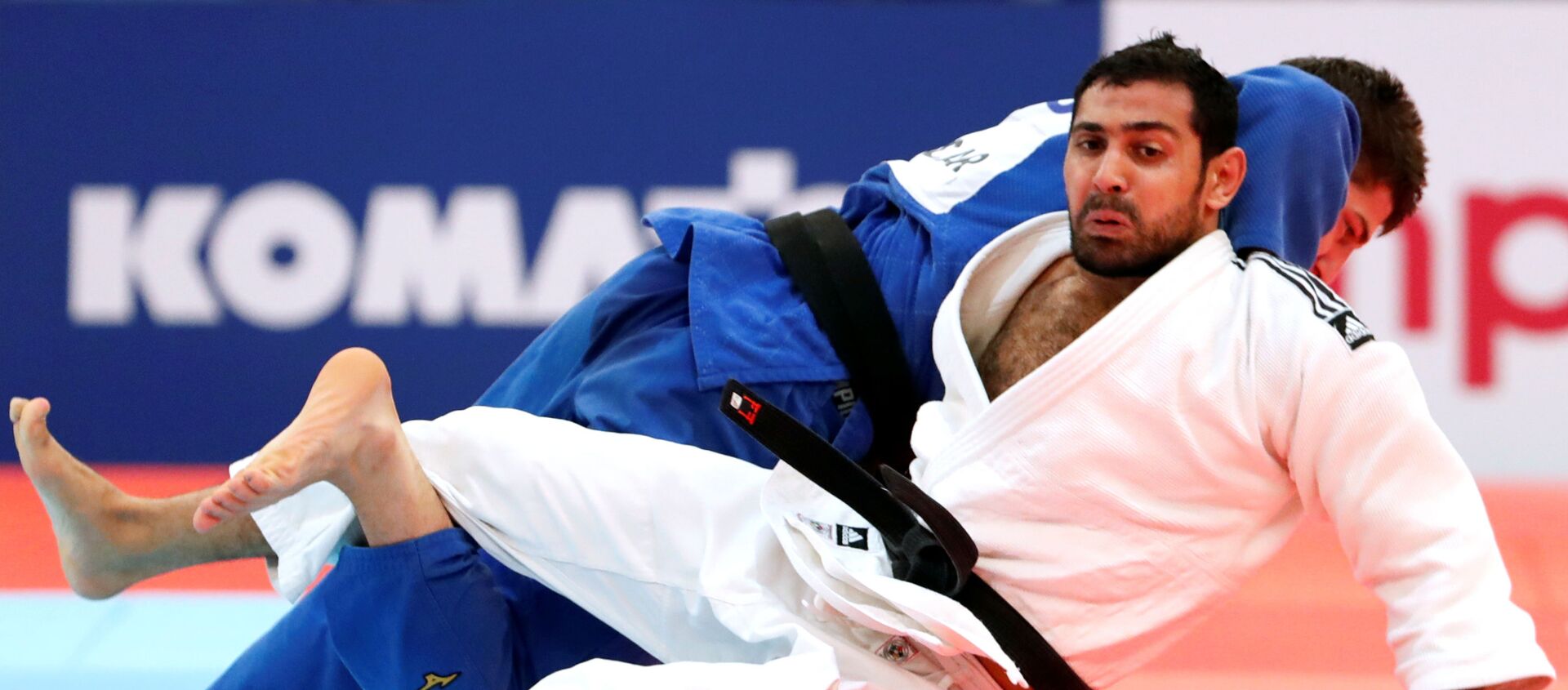 اللاعب المصري محمد عبد العال ومنافسه اللاعب الإسرائيلي ساغي موكي - سبوتنيك عربي, 1920, 28.08.2019