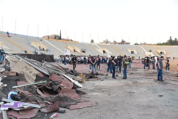 بالفيديو..ذوو الاحتياجات الخاصة يحتفون باستعادة قلعة الذاكرة الرياضية لسوريا وأعرق ملاعبها بالفيديو..ذوو الاحتياجات الخاصة يحتفون باستعادة قلعة الذاكرة الرياضية لسوريا وأعرق ملاعبها - سبوتنيك عربي