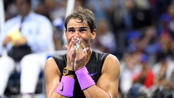 نادال يبكي بعد تحقيق لقب بطولة بطولة أمريكا المفتوحة للتنس - سبوتنيك عربي