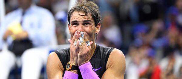 نادال يبكي بعد تحقيق لقب بطولة بطولة أمريكا المفتوحة للتنس - سبوتنيك عربي