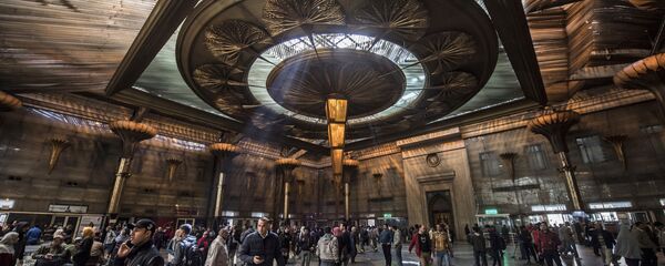 محطة قطارات سكك حديد مصر في منطقة رمسيس في العاصمة المصرية القاهرة - سبوتنيك عربي