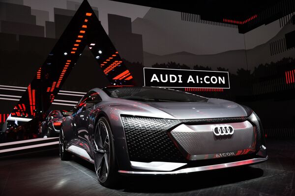سيارة أودي أ أي:كون(Audi AI:Con)، في المعرض الدولي  للسيارات في فرانكفورت، ألمانيا 10 سبتمبر 2019 - سبوتنيك عربي