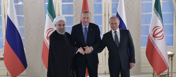 الرئيس الروسي والتركي والإيراني - سبوتنيك عربي