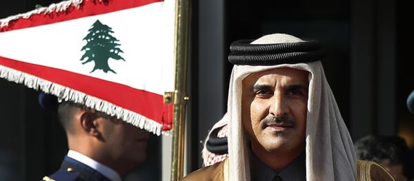 الأمير القطري في بيروت خلال المؤتمر الاقتصادي العربي - سبوتنيك عربي