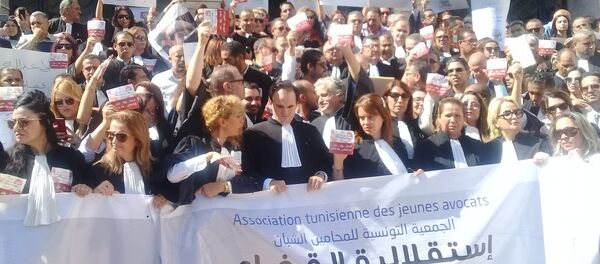 وقفات احتجاجية للمحامين التونسيين - سبوتنيك عربي