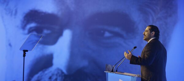 الحريري خلال مهرحان شعبي - سبوتنيك عربي