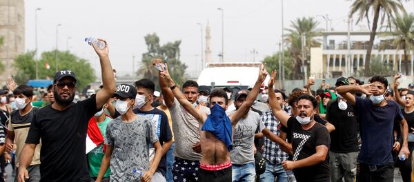 المظاهرات في العاصمة العراقية بغداد - سبوتنيك عربي