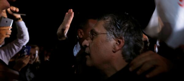 المرشح الرئاسي التونسي نبيل القروي بعد إطلاق سراحه في تونس - سبوتنيك عربي