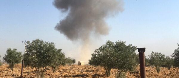 قصف في رأس العين، الحدود السورية التركية، سوريا، تركيا 10 أكتوبر 2019 - سبوتنيك عربي