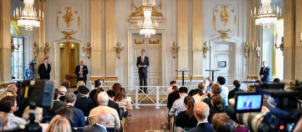 حفل توزيع جوائز نوبل للآداب لعام 2019 في ستولكهوم، السويد 10 أكتوبر 2019 - سبوتنيك عربي