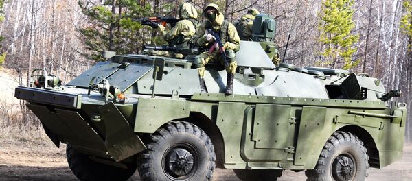 مركبات استطلاع قتالية روسية مطورة طراز بي إر دي إم في إقليم زا بايكاليه، روسيا - سبوتنيك عربي