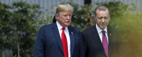 الرئيس الأمريكي دونالد ترامب مع الرئيس التركي رجب طيب أردوغان - سبوتنيك عربي