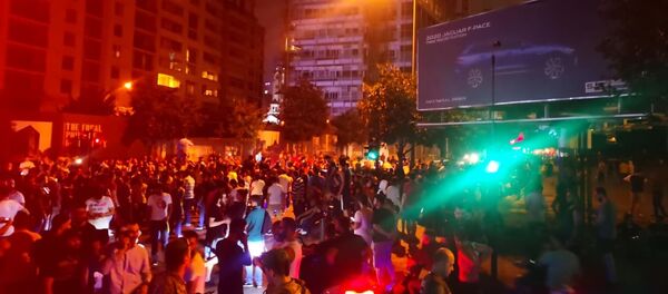 تظاهرات في وسط بيروت في لبنان تظاهرات في وسط بيروت في لبنان - سبوتنيك عربي