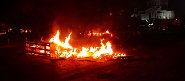 احتجاجات في منتصف بيروت في لبنان - سبوتنيك عربي