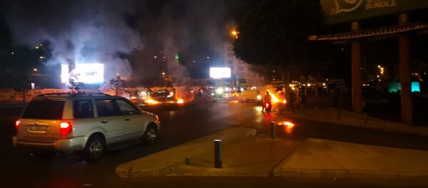 احتجاجات في منتصف بيروت في لبنان احتجاجات في منتصف بيروت في لبنان - سبوتنيك عربي