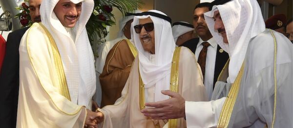 أمير الكويت الشيخ صباح الأحمد الجابر الصباح أثناء عودته من الولايات المتحدة الأمريكية - سبوتنيك عربي