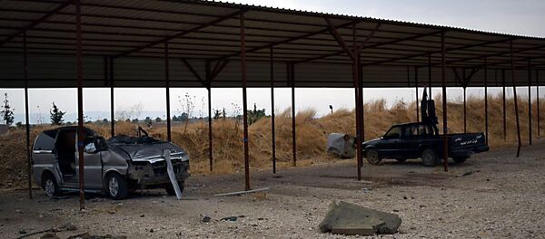 قاعدة قصر يلدا التي كانت قوات الاحتلال الأمريكية قد اتخذتها قاعدة لها في شمال شرق سوريا - سبوتنيك عربي