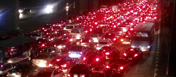 سيول القاهرة تسبب اختناقات مرورية شديدة - سبوتنيك عربي