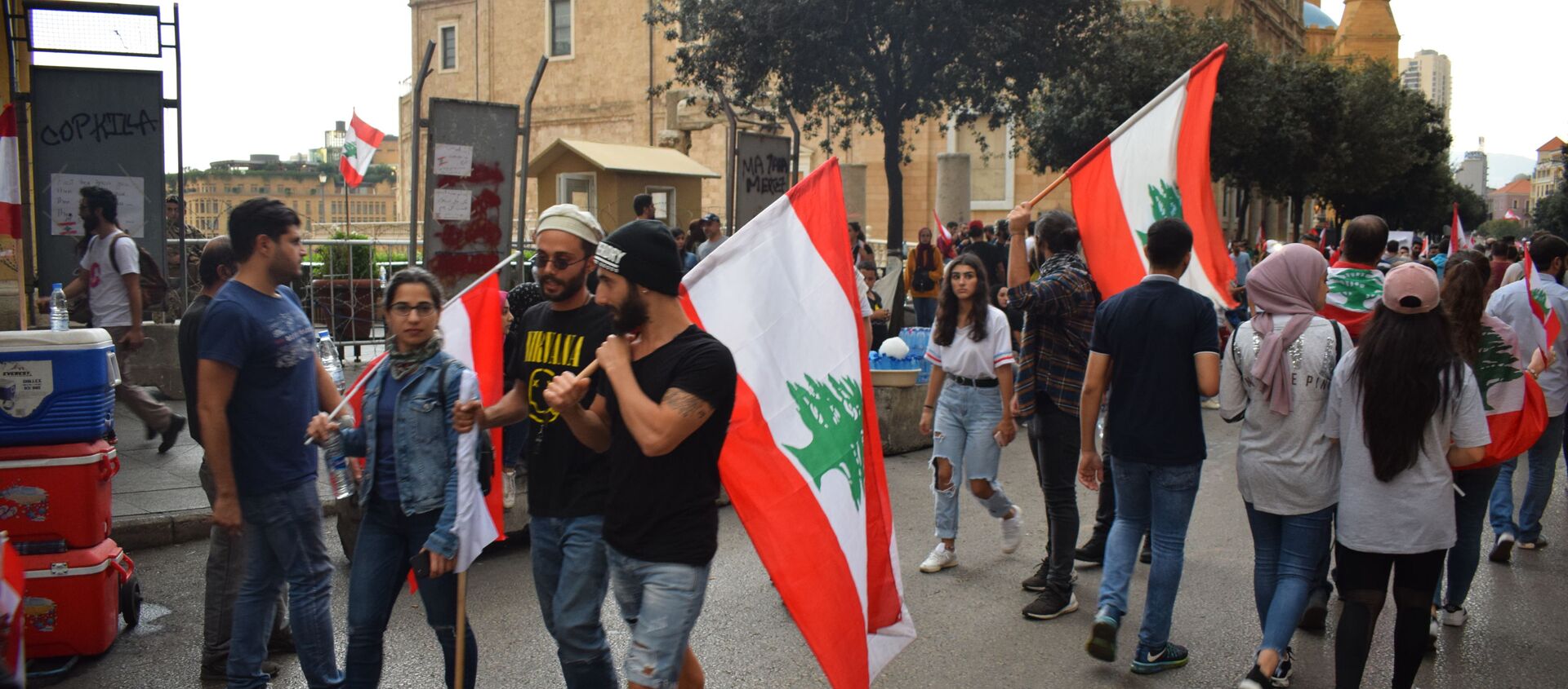 استمرار الاحتجاجات في لبنان، 23 أكتوبر 2019 - سبوتنيك عربي, 1920, 23.10.2019