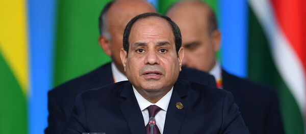 رئيس جمهورية مصر العربية عبد الفتاح السيسي في الجلسة العامة الأولى للقمة الروسية - الأفريقية في سوتشي - سبوتنيك عربي