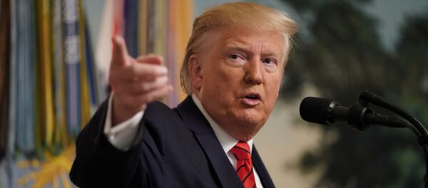 الرئيس دونالد ترامب يدلي ببيان بعد تقارير تفيد بأن القوات الأمريكية هاجمت زعيم تنظيم داعش أبو بكر البغدادي - سبوتنيك عربي