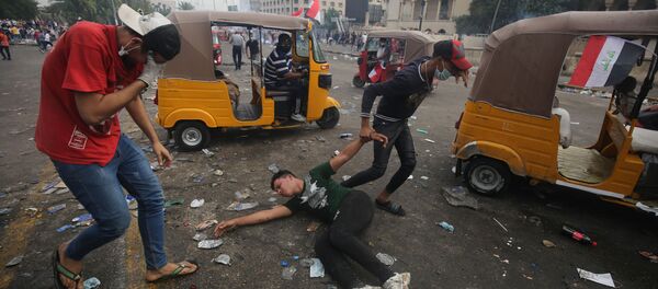 احتجاجات في بغداد، مظاهرات، العراق 27 أكتوبر 2019 احتجاجات في بغداد، مظاهرات، العراق 27 أكتوبر 2019 - سبوتنيك عربي