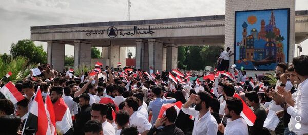 تظاهرات الطلاب في بغداد، العراق أكتوبر 2019 - سبوتنيك عربي